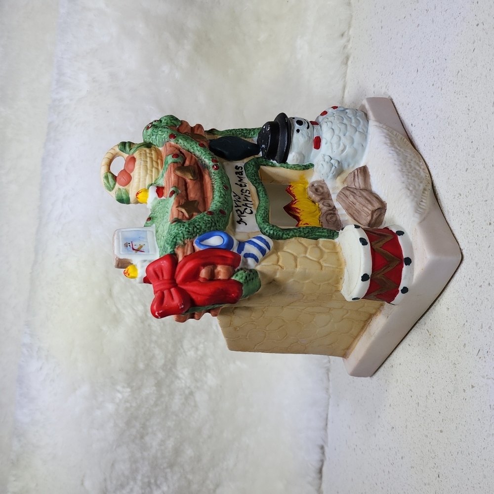 Vintage Porcelain Fireplace Candle holder - Picture 2 of 16